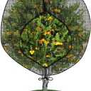 Fruit Tree Netting Covers with Zipper to Protect from Squirrels and Birds Large Netting for Fruit Trees Net Protection, Black, 10' x 13', 1 Pack
