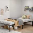 LUMUNANCE Metal Bed Frame Twin Size - 14 Inch Heavy-Duty Twin Platform Bed Frame No Box Spring Needed, Easy Assembly, Noise-Free, Sturdy Mattress Foundation, Underbed Storage Space