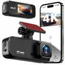 Dash Cam 4K Front, Ultra HD Dash Camera for Cars, 1.97''IPS Screen Mini Car Camera with APP Control, Built-in Wi-Fi & G-Sensor, 24H Parking Mode, Night Vision, WDR, Loop Recording, Support 256GB Max (Black)