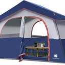 HG 6 Person Camping Tent, Portable Cabin Tent for Camp, Windproof Fabric Easy Set Up Family Tent Outdoor for Hiking, Backpacking, Traveling