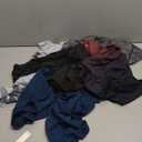 5 Pack Mens Active Quick Dry Crew Neck T Shirts | Athletic Running Gym Workout Short Sleeve Tee Tops Bulk (X-Large, Light Gray/Gradient Red/Blue/Charcoal/Black)