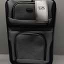 U.S. Traveler Rio Lightweight Softside Rolling Carry-on Suitcase, 2-Wheel Single, Grey