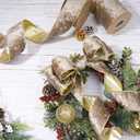 LaRibbons Brown Velvet Ribbon Wired, Luxury Christmas Ribbon for Gift Wrapping, Tree, Wreath Bows, Outdoor and Holiday Decor  2.5 Inch x 10 Yards (Camel)