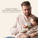 Lansinoh Anti-Colic Baby Bottles, BPA-Free Plastic, 8 Ounces, 3 Count, Medium Flow Nipples (Size M), Breastfeeding Bottle with NaturalWave Design