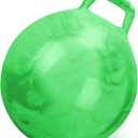 Gemscream Kids Bouncy Hopper Ball with Handle Jumping Hopping Exercise Balls for Toddlers Boys Girls Indoor Outdoors Sports School Games Exercise Gifts(18 Inch,Marbled Green)