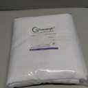 Chyhomenyc White Curtains 63 Inch Length 2 Panels, Faux Linen Textured Semi Light Filtering Soft Airy Rod Pocket Window Treatment Drapes for Living Room Bedroom, 40Wx63L Inch, Set of 2