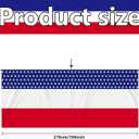 Wehhbtye 2PCS Patriotic Bunting Decorations-8.9x2.5 Feet 4th of july Outdoor Hanging Banner Flag,American Stars and Stripes Independence Day Flag for Memorial Day Porch Labor Day Yard Outside Party