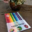 2 x Tissue Paper for Gift Wrapping (100 Sheets) 20 Assorted Colors, Gift Bags, Packaging, Floral, Birthday, Holidays, Christmas, Halloween, and DIY Crafts