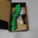 Cardboard Cutter, Rechargeable Cordless Electric Scissors, 4V Upgrade Motor Electric Box Cutter with 2 Blades, Safety Lock & LED Light, Powerful Cutting for Cardboard Box, Plastic, Leather (Green)