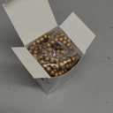 16 Feet Christmas Wood Bead Garland Wooden Bead Garland for Christmas Tree Holiday Decoration (Gold)