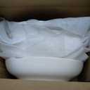 MALACASA 8.85" Large Pasta Bowls, 42 OZ White Salad Bowls Soup Bowls, Porcelain Serving Bowls Set of 6, Large Kitchen Bowl Plates Pasta Plates, Microwave & Dishwasher Safe, Series REGULAR