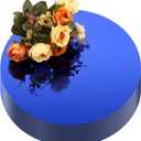 Thyle 12 Pcs 10 Inch Acrylic Round Mirrors for Tables Centerpieces Circle Mirrors Candle Plates for Wall Wedding Table Centerpieces for Baby Shower Party, Thickness 1 mm (Blue)