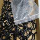 60 Pieces Metal Drapery Curtain Rings Curtain Hanging Rings and 60 Pieces Metal Curtain Drapery Pin Hooks for Window Curtain, Door Curtain and Shower Curtain (Black)