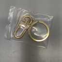 NEXT FASHION Purse Key Charm Key Ring Clasp Gold Tone For Handbag & Purse (Gold)