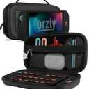 Orzly Case Compatible with Nintendo Switch 2 Protective Carry Case (2025 Model) with Screen Padding, Game Card microSD Pockets for Console and Accessories Screen Size 7.9" - Gift Boxed (Black)