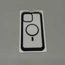 Miracase Magnetic for iPhone 13 Pro Max Case 6.7 inch, (Compatible with MagSafe) Upgrade Full-Body Clear Phone Bumper Case with Built-in 9H Tempered Glass Screen Protector, Magnetic Classic Black