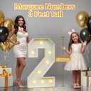 3FT Graduation Decorations 2026, Class of 2026 Light up Numbers with Yellow Light for College High School Graduation Party