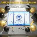 Graduation Guest Book 2026, Black and Gold Graduate Signature Board Grad Party Decorations Supplies Gifts for Class of 2026 College & High School Celebration, Black & Gold
