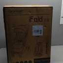 Gromast Gravity Folding Baby Stroller - Portable Travel Toddler Stroller w/Adjustable Backrest, Canopy, Footmuff & Cup Holder, Lightweight and UV Protected, One-Hand Automatic Folding - Light Gray