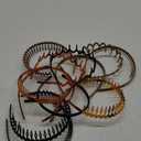 12pcs Elastic Toothed Hair Hoops Headband for Washing Face Stylish Unisex Wavy Design Material Lightweight and Easy to Use