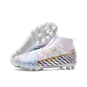 Youth Soccer Cleats - Lightweight High-Top Football Boots for Training 38
