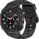 Miimall Rugged Sport Case Band for Samsung Galaxy Watch Ultra 47mm 2025/2024, Light Soft TPU Mecha Protective Bumper + Strap Combo, Shockproof Anti-Crash Band With Case for Galaxy Watch Ultra 47mm