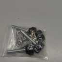 uxcell 4 Sets Knurled Knobs Thumb Screws with Nuts Washers, Metric M8 x 45mm Male Thread 25mm Plastic Head, 304 Stainless Steel Stud Hand Knobs Clamping Thumbscrews Handles, Black