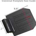1 Pair of Universal Footplate for The Wheelchair, Transport Chair Footrest Elevating Leg Rests Replacement Parts for Standard Wheelchair Repair Parts