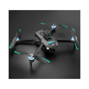 New GPS Drone with Camera Screen on Controller Brushless Motor Foldable Mini 5G RC Quadcopter Drones for Adults Beginner, Support Gesture Control,Altitude Hold,Headless Mode (Black)