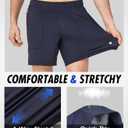 Separatec Men's Athletic Running Shorts Lightweight Breathable 7" with Zipper Pockets (Black, XL)