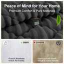 Smiry Pet Couch Covers for Dogs Washable, Non-Slip Fuzzy Couch Covers for 3 Cushion Sofa Pet Friendly, Soft Thick Furniture Protector Sofa Slipcover Mat for Dogs (Dark Grey, 27.6" x 47")