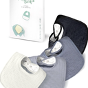 Muslin Baby Bibs for Unisex Girls & Boys- 4-Pack 100% Cotton Baby Bibs for Drooling and Teething, 0-36 months, Baby boy gifts, Baby shower gifts