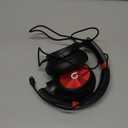 ADOOPE USB C Wired Over-Ear Headphones with Mic, Hi-Fi Stereo Sound, Noise-Isolating Ear Cups, Comfortable Fit for iPhone15/ 16, Samsung Galaxy S24/ S23, Type-C Phones & Tablets (Black&Red)