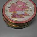 2 x 40Pcs 9 Inch Christmas Plates Merry Christmas Disposable Paper Plates Gold Foil Pink Xmas Tree Party Plates for Holiday Party Dinner Tableware Supplies Decor