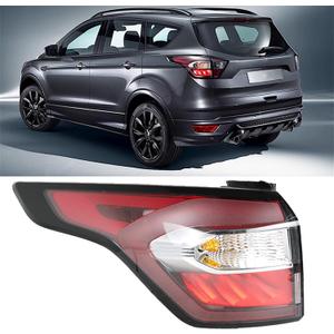 Rear Brake Indicator Tail Light Replacement for Escape 2017 2018 2019 with Side Lights Red Lens Left Driver Side Outer Tail Lamp GNT56215209