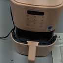 bella 4Qt Slim Air Fryer, Fits-anywhere Kitchenware, EverGood Ceramic Nonstick Coating, Adjustable Temperature, 6 Preset Cooking Options, 60 Min Auto Shutoff w Audible Tone, 3.3lb Capacity, Blossom