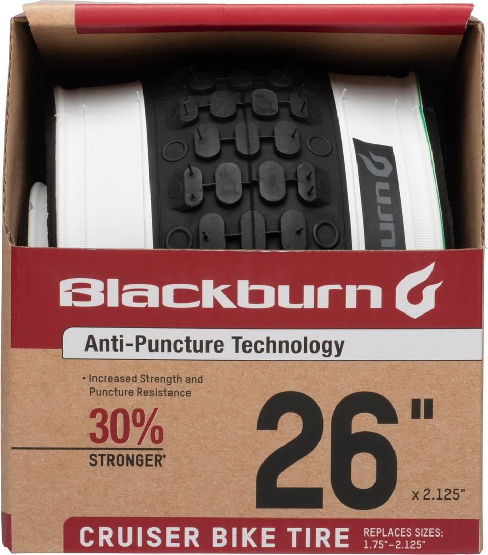 Blackburn White Wall Cruiser Bike Tire 26" x 1.75-2.25