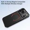 OOK Magnetic Clear Phone Case for iPhone 17 Pro Max for Women Men, Black | Soft TPU Anti-Scratch Shockproof Protective Phone Cover, Compatible with MagSaf
