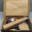 ErGear Freestanding Dual Monitor Stand for 2 Screens up to 32 inch, Heavy Duty Monitor Mount Holds Max 17.6 lbs per Arm, Height Adjustable Gaming Monitor Stand for Desk, VESA 75x75/ 100x100mm, Black