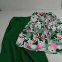 ThusFar Women Casual Two Piece Floral Outfits Oversized Button Down Shirt Blouse and Long Wide Leg Palazzo Pants Set Jumpsuit, L