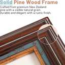 11x14 Vintage Picture Frame, Gold Finish with Real Glass Front, 11 x 14 Photo Frames Elegant Design for Wall, Perfect for Home, Art, or Wedding Photos, Gift