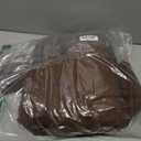 MooMee Bedding Duvet Cover Set 100% Washed Cotton Linen Like Textured Breathable Durable Soft Comfy (Solid Cocoa Brown, Queen 90"x90")