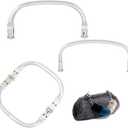 PH PandaHall 3pcs Aluminum Purse Frame Handles, 3 Sizes Kiss Lock Clasp Bag Frame Replacements Internal Tubular Frame for Handbag Purse Repair Sewing Bag, 24.4/19.5/12.4mm (1/0.77/0.49")