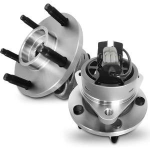 Pair 513206 Front Wheel Bearing Hub Assembly Compatible with Chevy Cobalt HHR 2006-2011, Pontiac G5 2007-2010 Pursuit 2005-2006, for Saturn Ion 2003 2004 2005 2006 2007, 5 Lug w/ABS