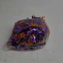 33FT Halloween Tinsel Garland, Black Purple Orange Metallic Twist Foil Tinsel Garland with Pumpkin Spider Bat Ornaments Hanging Garland for Halloween Party Indoor Outdoor Decoration