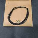 Handmade Natural Stone Beaded Healing Bracelet Gift for Men Adjustable Rope String Bracelet (black agate, Adjustable)