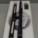 Micomlan Architect Desk Lamp with Atmosphere Lighting, Adjustable Led Desk Light for Home Office with Base, 24W Bright Auto Dimming Table Light with Rotatable Swing Arm for Workbench Computer (Black)