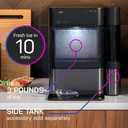 GE Profile Opal 2.0 | Countertop Nugget Ice Maker | Ice Machine with WiFi Connectivity | Smart Home Kitchen Essentials | Black Stainless