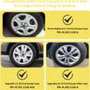 TangMiGe 4-Pack 17 inch Hubcaps Compatible with Ford Escape 2013-2025, Fits 17" Steel Wheel Only, Replaces OEM #GJ5Z-1130-A, (Silver Color Wheel Cover)