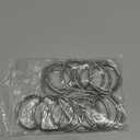 ZUSFUL 1.57 inch Metal O Rings,Stainless Steel Round Ring Buckles 5/32" Wire Diameter,metal rings for crafts,Solid Welded Loop (16, ID5/32*D1.57(40mm))